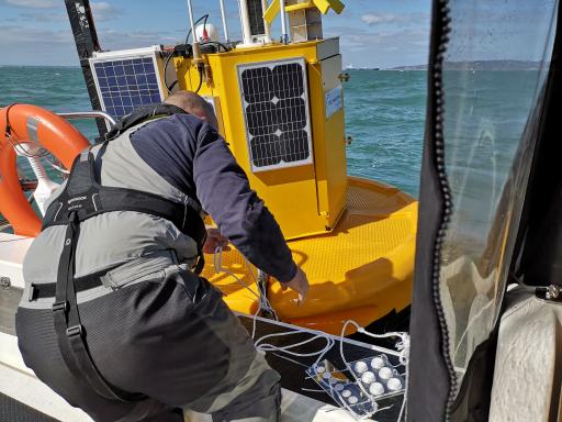 DGT and biofouling systems installation at Dublin Bay