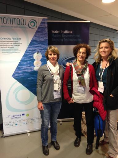 Vanessa Millán (ITC), María Belzunce (AZTI) and Isabelle Amouroux (IFREMER)